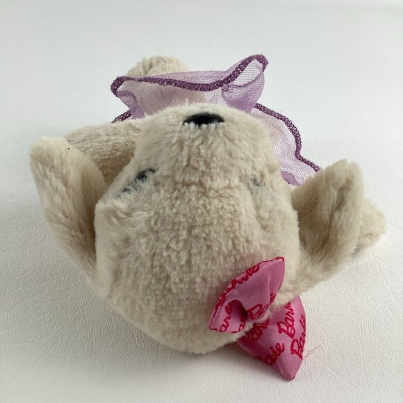 Barbie Great Puppy Adventure Dog 7" Plush Stuffed Animal Toy Hair Bow Tutu - Picture 3 of 6